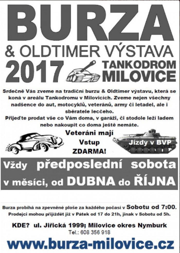 19.08.2017 - Burza a Oldtimer výstava tankodrom - Milovice