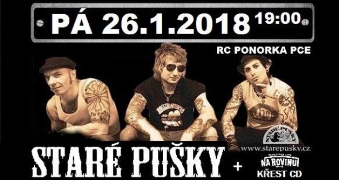 26.01.2018 - Staré pušky - Na Rovinu Křest CD / Pardubice