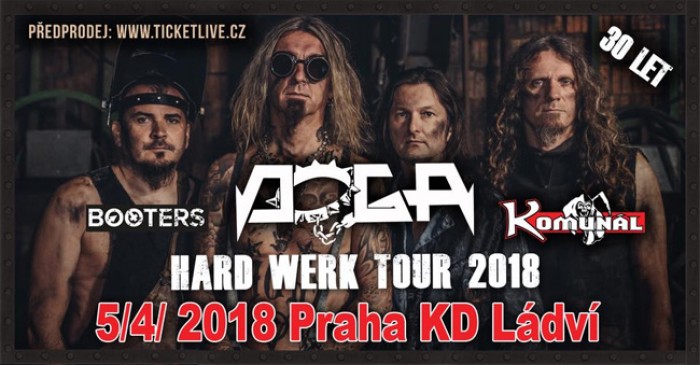05.04.2018 - Doga - hard werk tour 2018 + Komunál, Booters / Praha