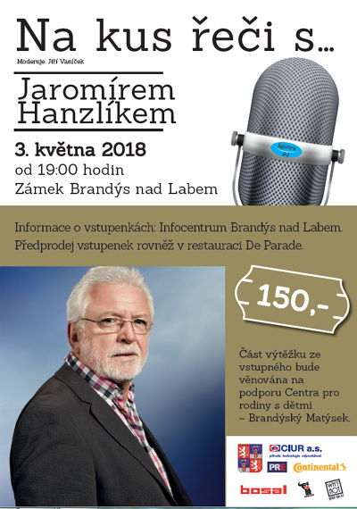 03.05.2018 - Na kus řeči s....Jaromírem Hanzlíkem - Brandýs nad Labem