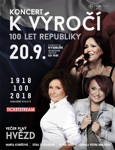 20.09.2018 - Koncert k výročí 100 let republiky - Nymburk