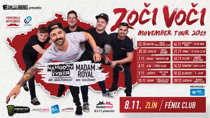 08.11.2019 - Zoči Voči - Movember Tour 2019 / Zlín