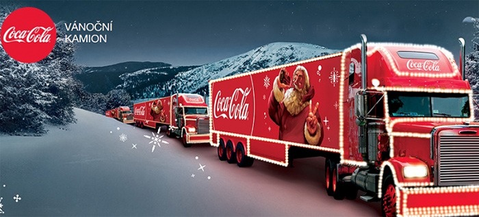 10.12.2019 - Coca-Cola vánoční kamion v Českých Budějovicích