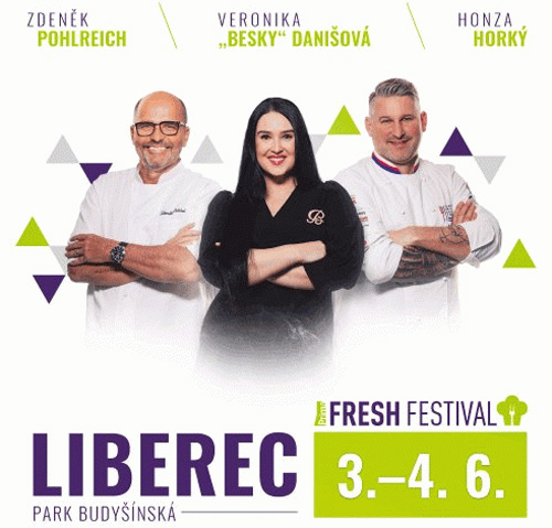 Oscarové delikatesy a živé koncerty nabídne Prima FRESH festival v Liberci