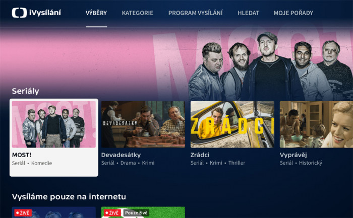 Česká televize spouští novou aplikaci iVysílání určenou pro chytré televize
