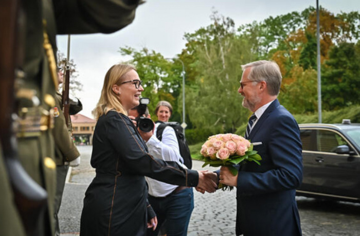 Předseda vlády Petr Fiala navštívil ministerstvo obrany