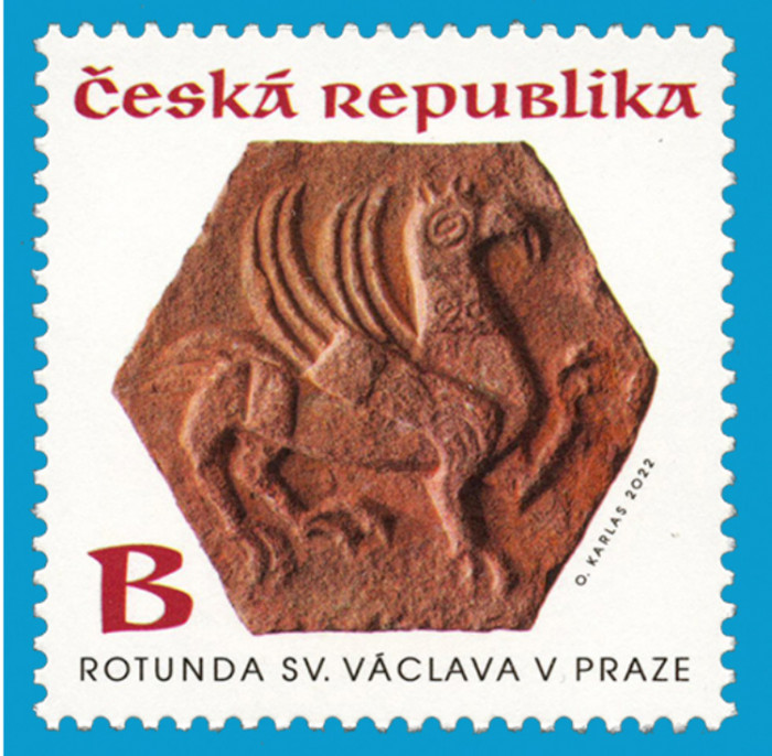 Česká pošta uvede do prodeje nové poštovní známky, které se váží k svatováclavské rotundě
