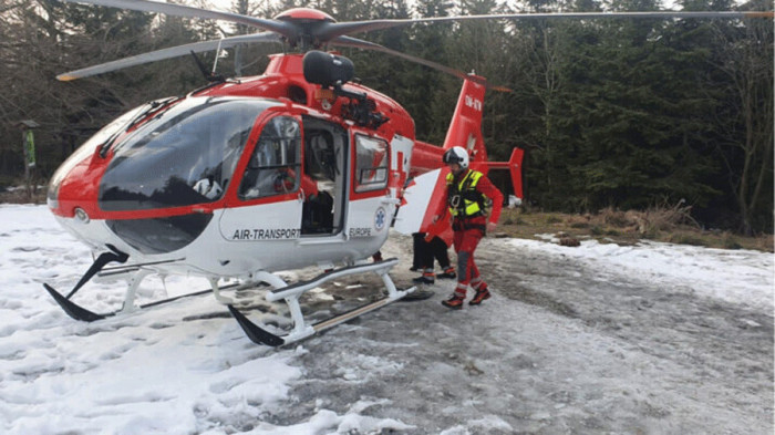 Horská služba a letečtí záchranáři zasahovali u zraněné turistky v údolí Bílé Opavy na Bruntálsku