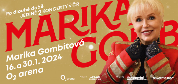V lednu roku 2024 vystoupí Marika Gombitová na dvou koncertech v pražské O2 Areně