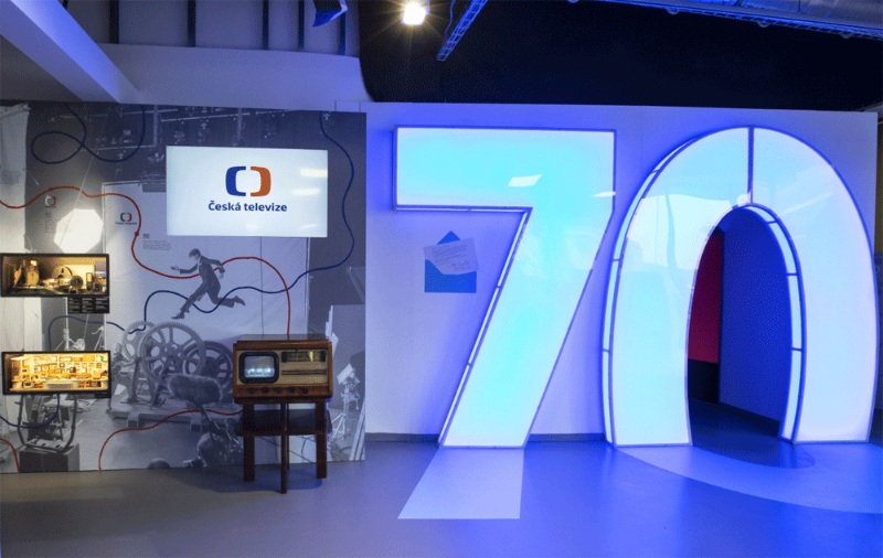 Česká televize slaví 70 výročí novou výstavou na Kavčích horách