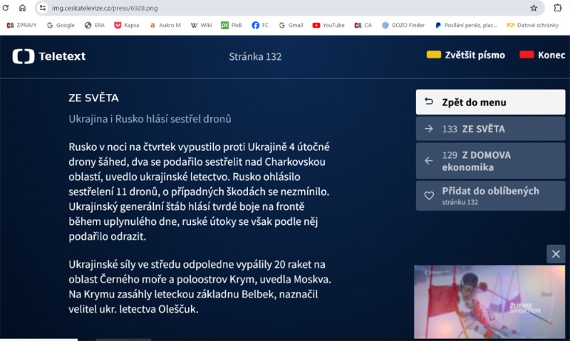 Česká televize spustila novou verzi hybridní aplikace Teletext postavené na internetové technologii