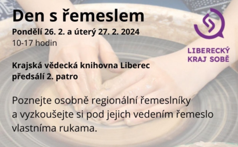 Projekt Liberecký kraj sobě představí v krajské knihovně řemesla