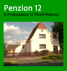 PENZION 12 - ubytování Plzeň