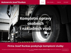 Autoservis Josef Runkas - opravy vozidel, pneuservis, náhradní díly Hradec Králové 
