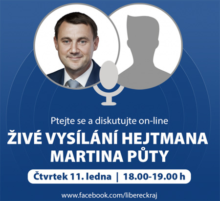 Hejtman Libereckého kraje bude vysílat živě na facebooku
