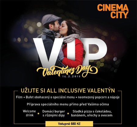 Nechte se na Valentýna hýčkat ve VIP kině Cinema City