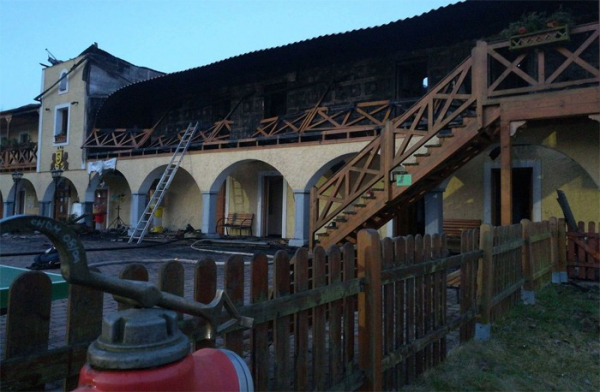 U Chebu vyhořel hotel Stein