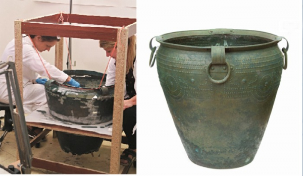 Vzácná bronzová nádoba nalezená u Kladiny má sestry, spustila mezinárodní spolupráci