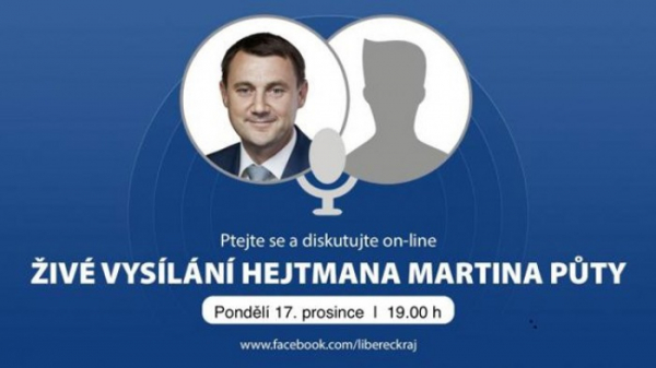 Hejtman Libereckého kraje bude již pojedenácté odpovídat online. Zeptáte se i vy?