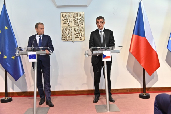 Premiér Andrej Babiš jednal s předsedou Evropské rady Donaldem Tuskem o budoucnosti EU