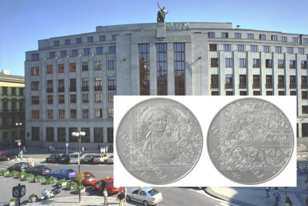 Stříbrná mince připomene 100. výročí zahájení vydávání československých platidel