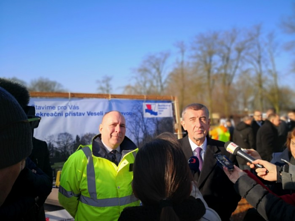 Výstavba rekreačního přístavu Veselí nad Moravou byla zahájena
