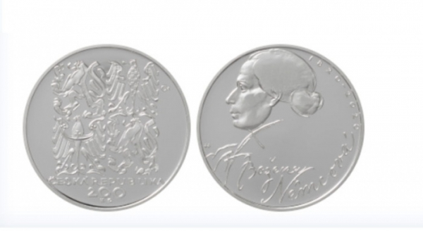 ČNB vydává stříbrnou minci k 200. výročí narození Boženy Němcové