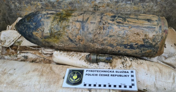 Na Brněnsku narazili dělníci při výkopech na leteckou pumu z druhé světové války