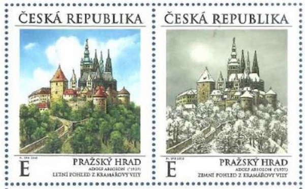 Na nejkrásnější známce roku 2019 je Pražský hrad