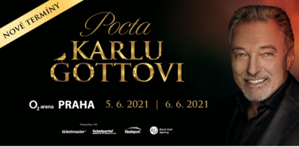 Koncerty v pražské O2 areně Pocta Karlu Gottovi se posunují, z důvodu šířícího se onemocnění COVID-19, na červen 2021