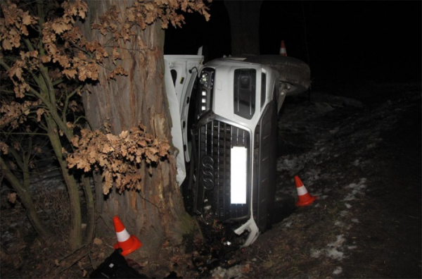 Řidič narazil do stromu, po dopravní nehodě skončil v péči lékařů