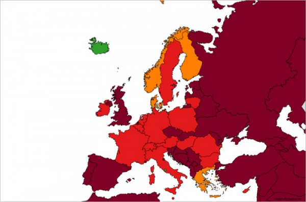 Covid-19 v Evropě: Irsko a Litva se přesunou do červené kategorie zemí, tmavě červené bude nově Chorvatsko a Madeira