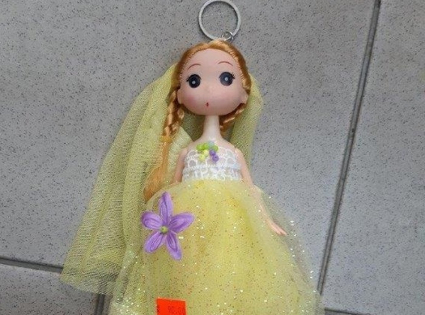 Česká obchodní inspekce zakázala na trhu nebezpečnou hračku - panenku s copánky, přívěsek na klíče