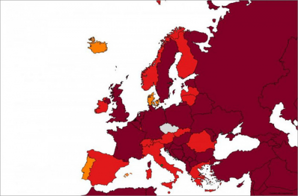 Do tmavě červené kategorie zemí s velmi vysokým rizikem nákazy se od pondělí přesune Chorvatsko