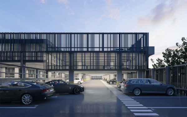 Praha zahájila stavbu parkovacího domu pro 379 aut u stanice metra Nové Butovice