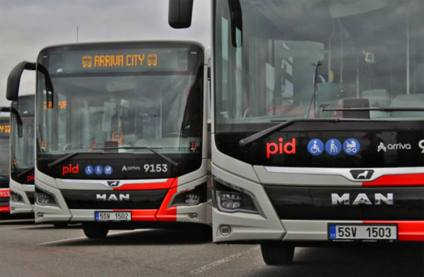 Společnost Arriva převzala sedm nových autobusů MAN pro provoz na východě Prahy