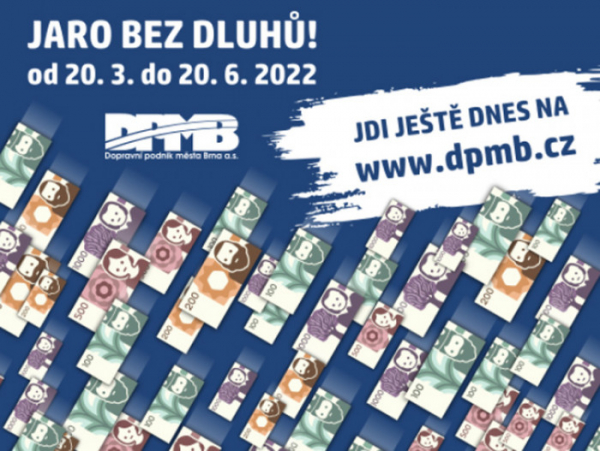 Brněnský dopravní podnik nabízí lidem další možnost, jak se zbavit nezaplacených pokut