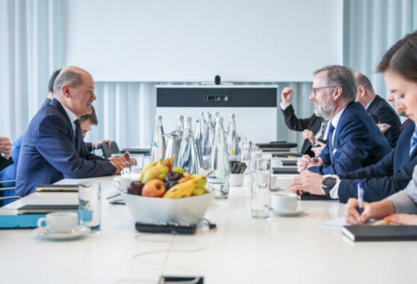 Předseda vlády Petr Fiala jednal v Berlíně s německým kancléřem Scholzem o energetické spolupráci
