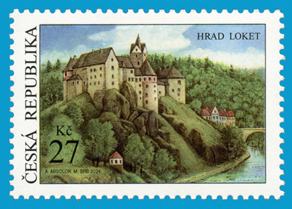 Česká pošta uvede do prodeje novou příležitostnou poštovní známku Krásy naší vlasti: Hrad Loket